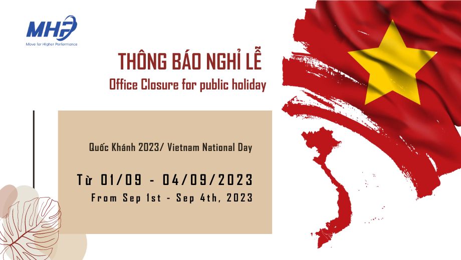 thông báo lịch nghỉ quốc khánh 2.9/ Vietnam National Day 2023