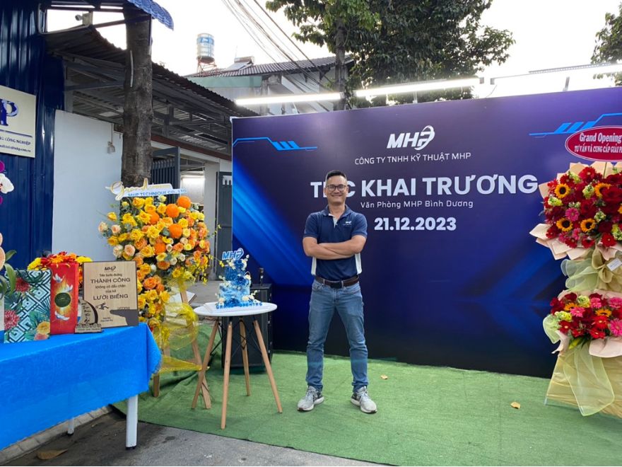 khai truong văn phòng mhp bình dương, sự kiện khai trương, văn phòng bình dương, công ty tnhh kỹ thuật mhp, mhp technique, giải pháp băng tải và phụ tùng công nghiệpo