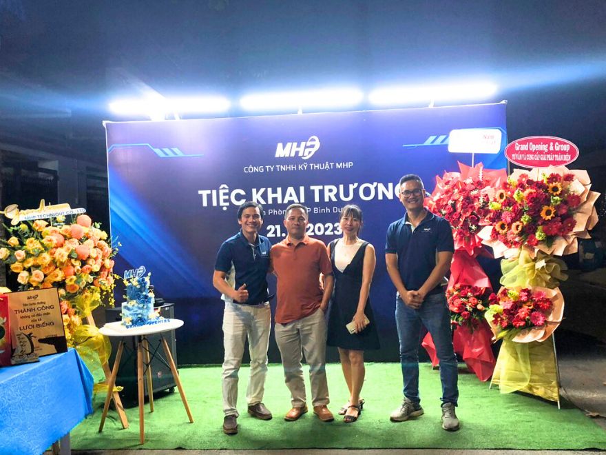 khai truong văn phòng mhp bình dương, sự kiện khai trương, văn phòng bình dương, công ty tnhh kỹ thuật mhp, mhp technique, giải pháp băng tải và phụ tùng công nghiệpo